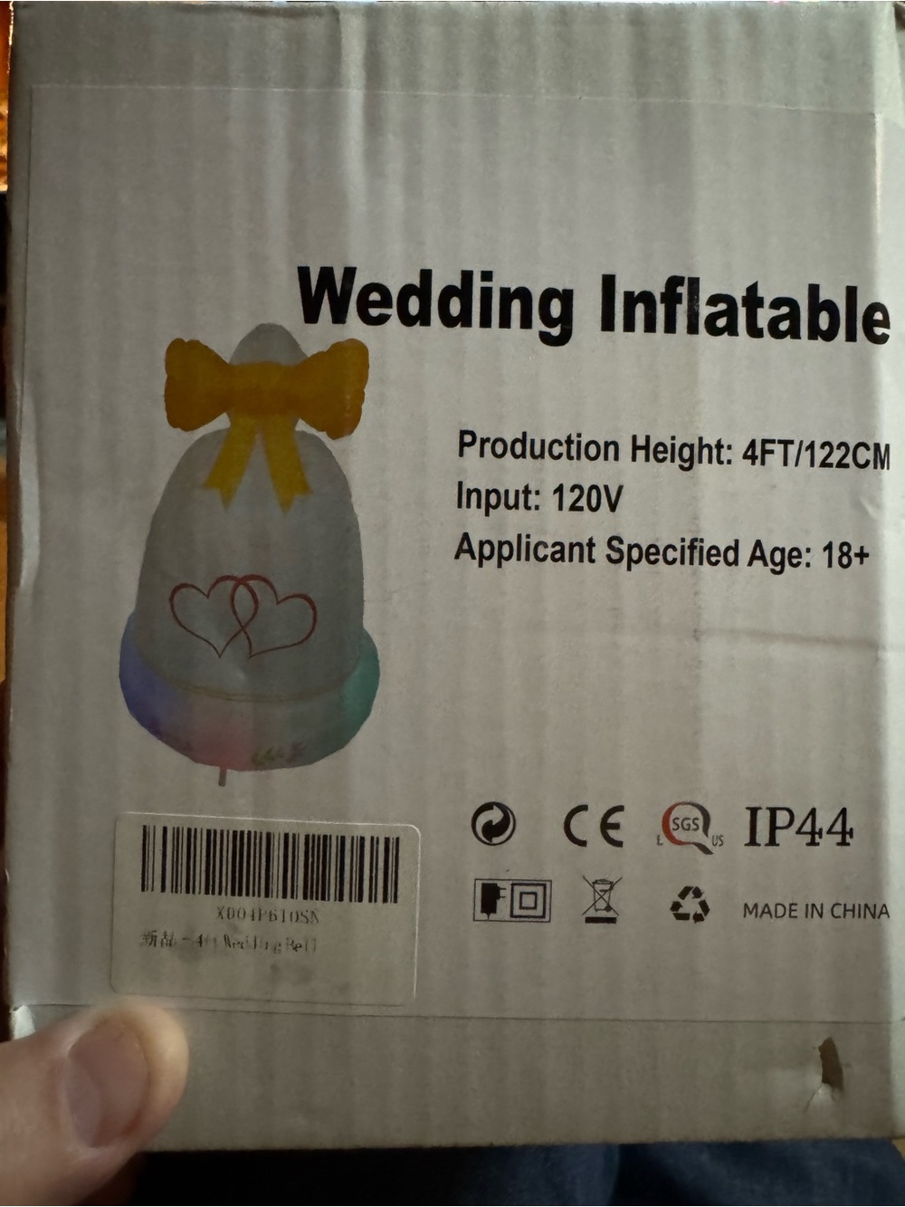Bell Shaped Inflatable For Weddings Or Other Events